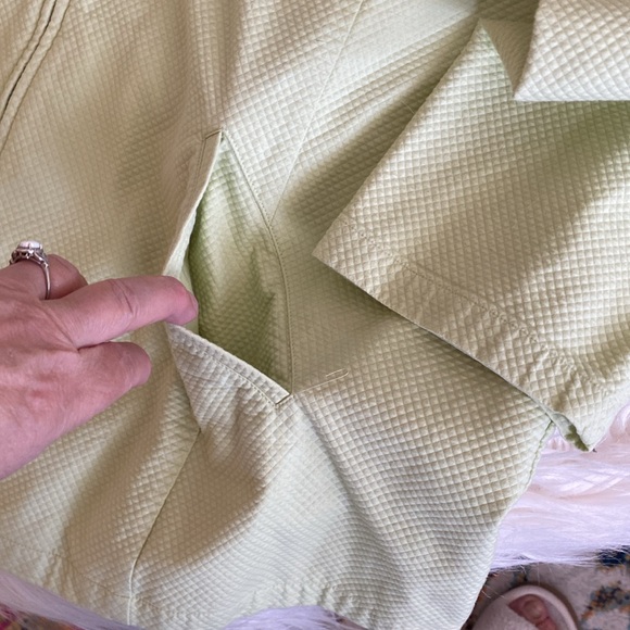 EILEEN FISHER lime green jacket - Picture 8 of 11